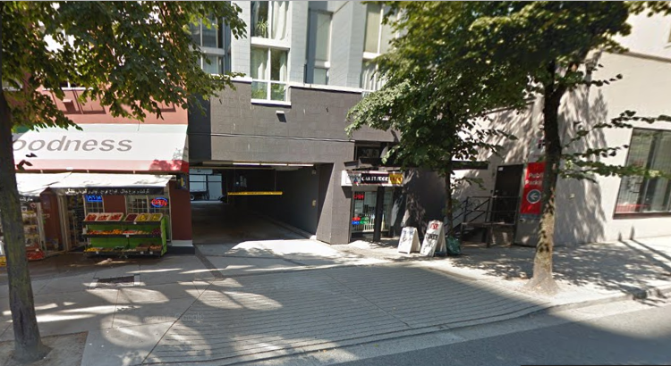 930 Seymour Cheap parking spot in downtown Vancouver