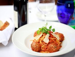 Don Francesco's Italian Restaurant Vancouver BC spaghetti and meatballs