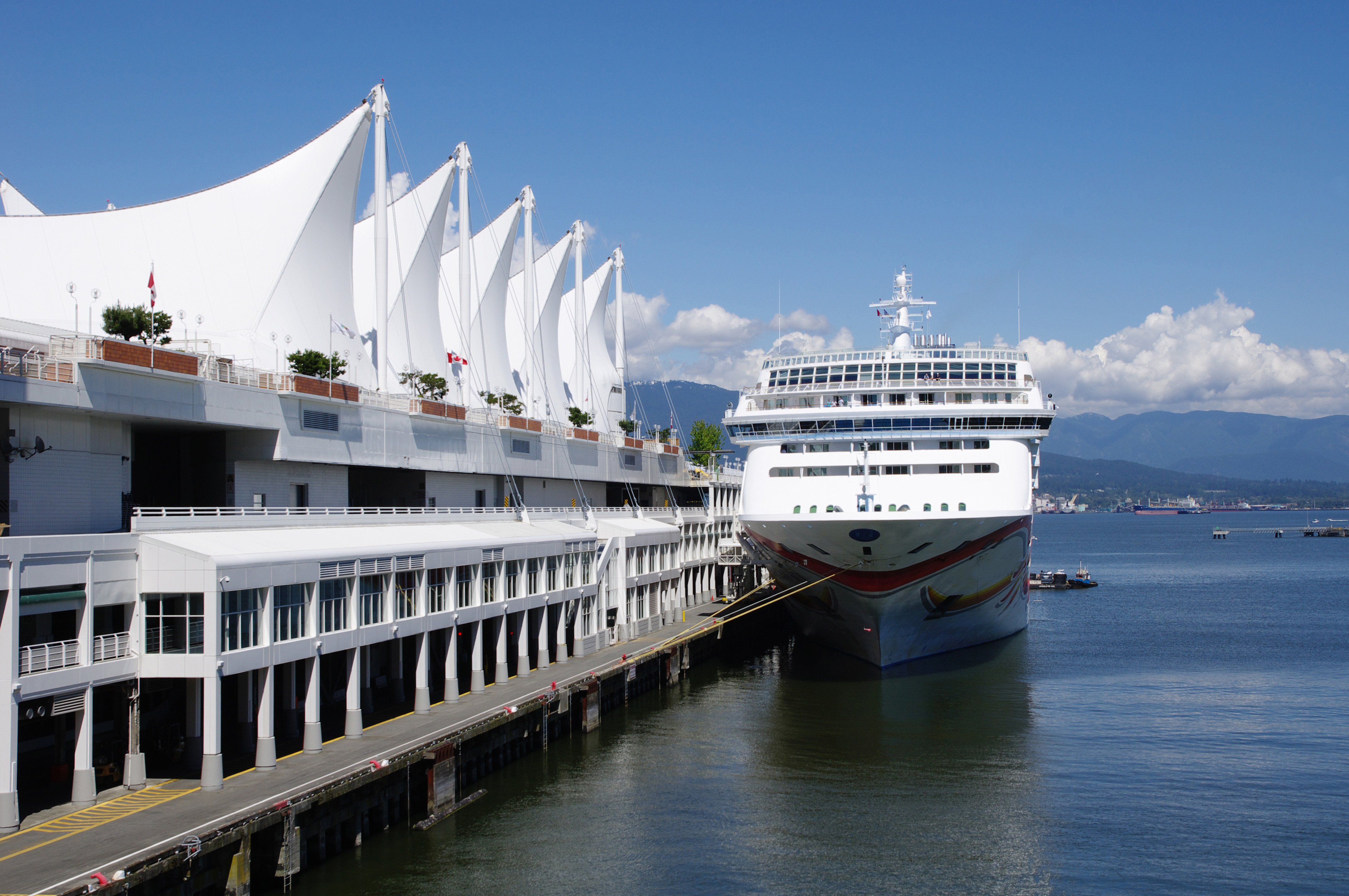 Luxury cruise ship in harbour Vancouver , British Columbia, Canada - Picture of the Day #21