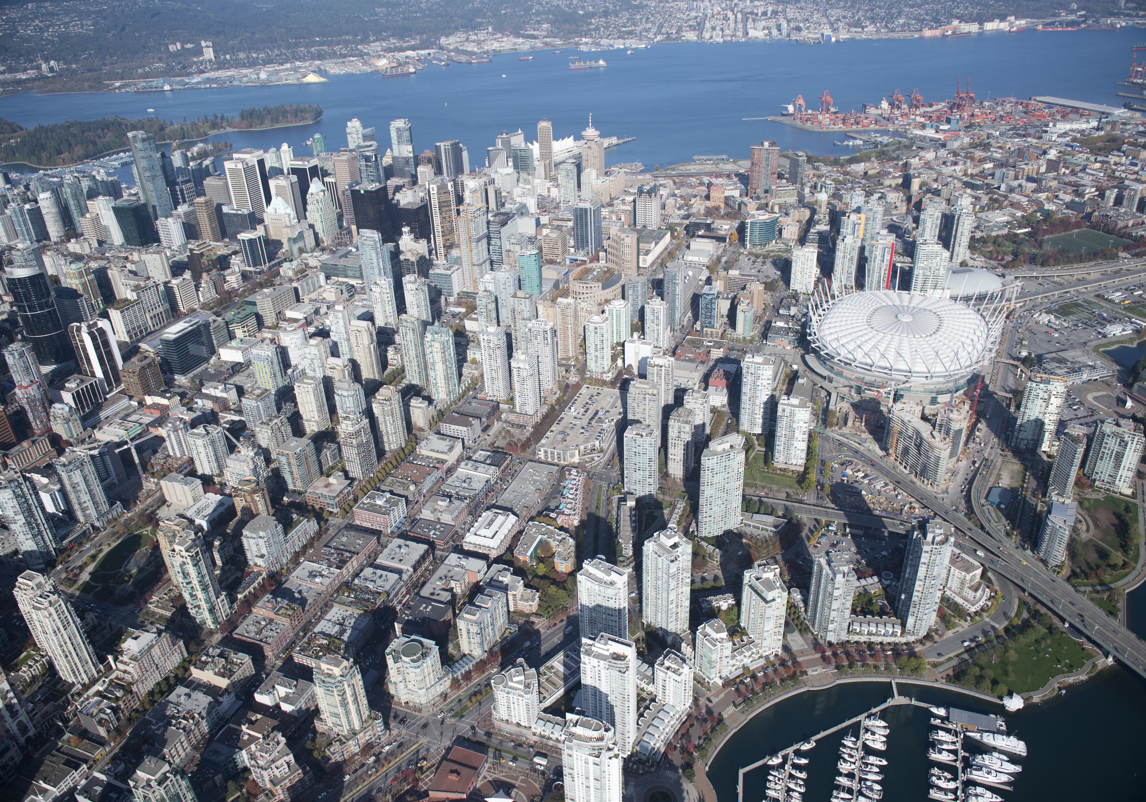 Ariel view of downtown Vancouver - Picture of the Day #12